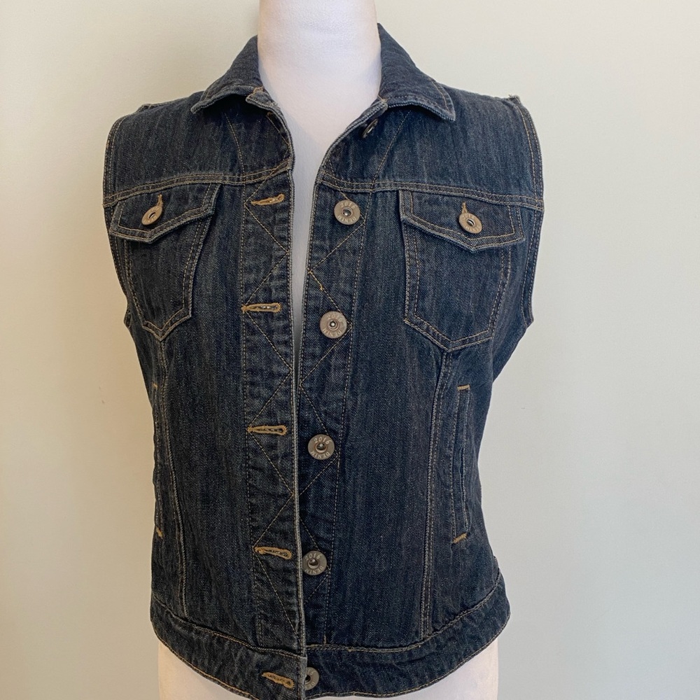Parasuco Dark Wash Denim Vest – Like New, Classic Streetwear Style